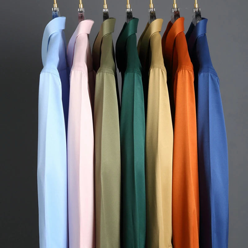 Men’s Non-Iron Wrinkle-Resistant Long Sleeve Shirt