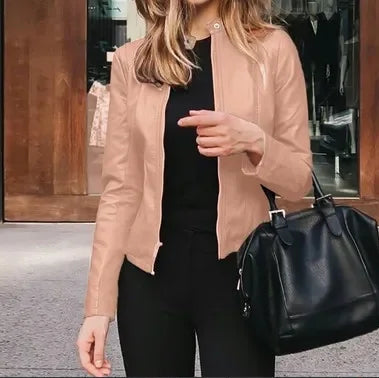 Belle Faux Leather Jacket