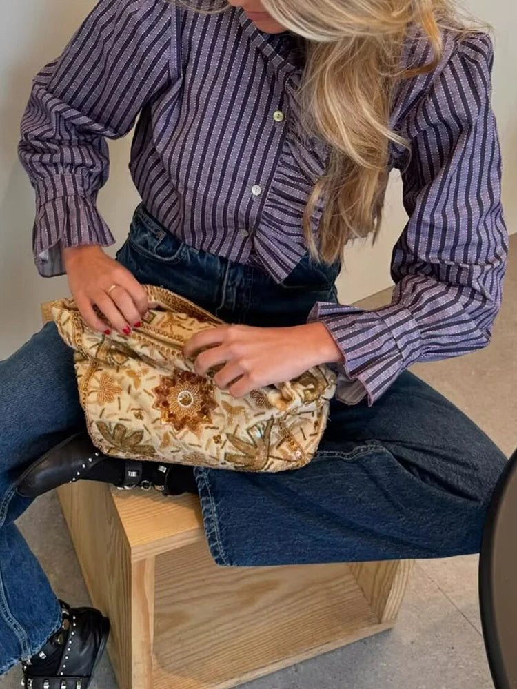 Casual Chic Stripe Blouse
