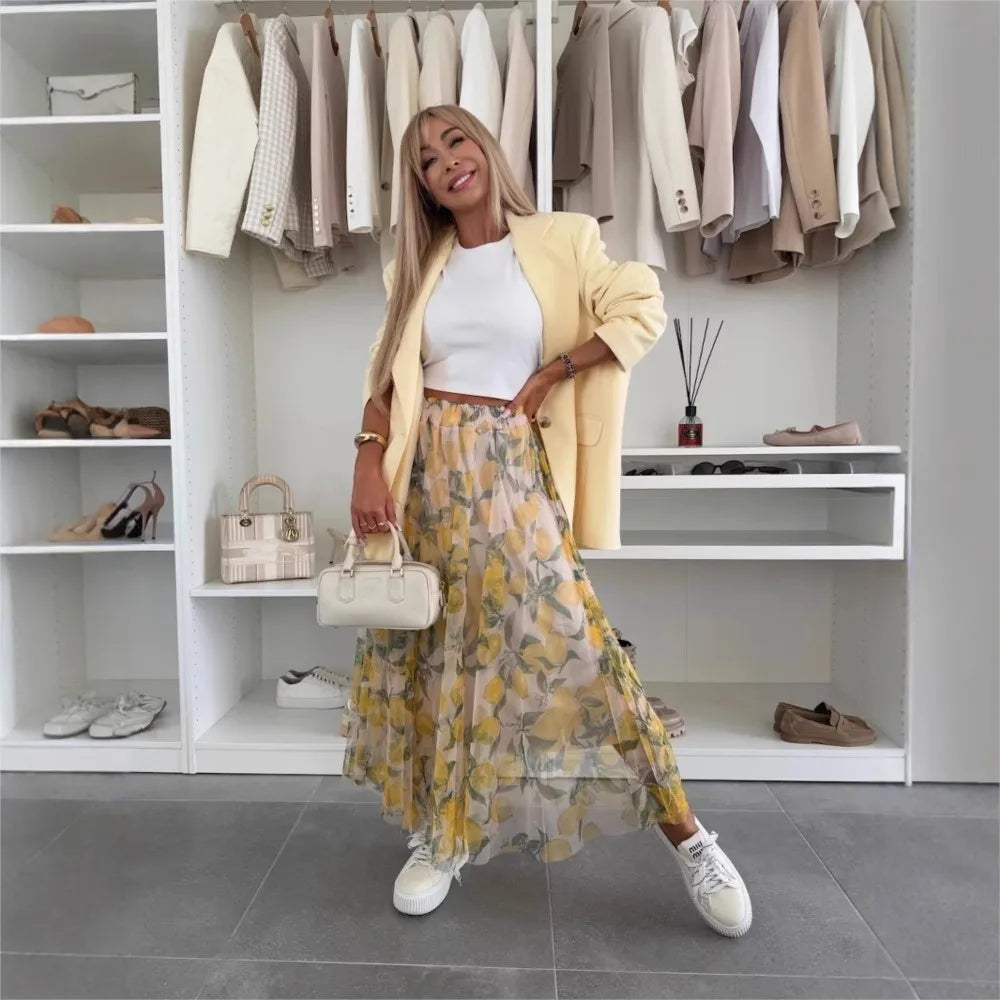 Lemon Bloom Skirt