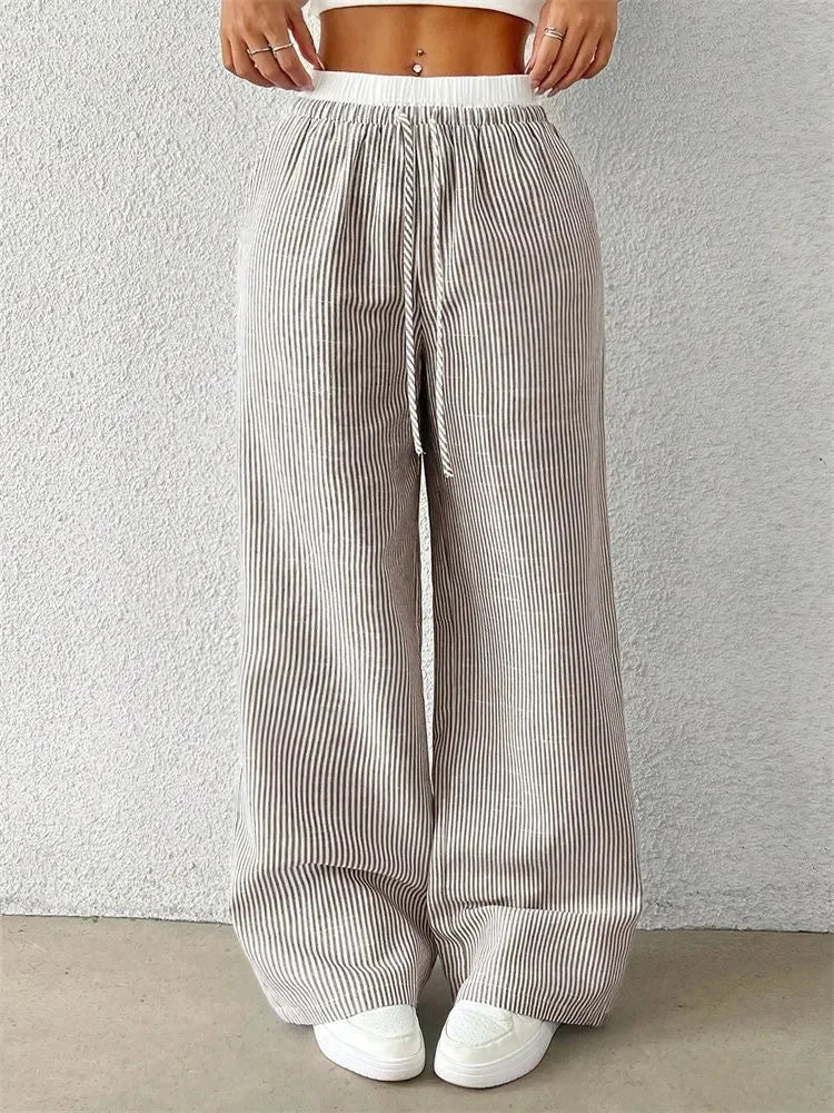 Mila Casual Striped Pants