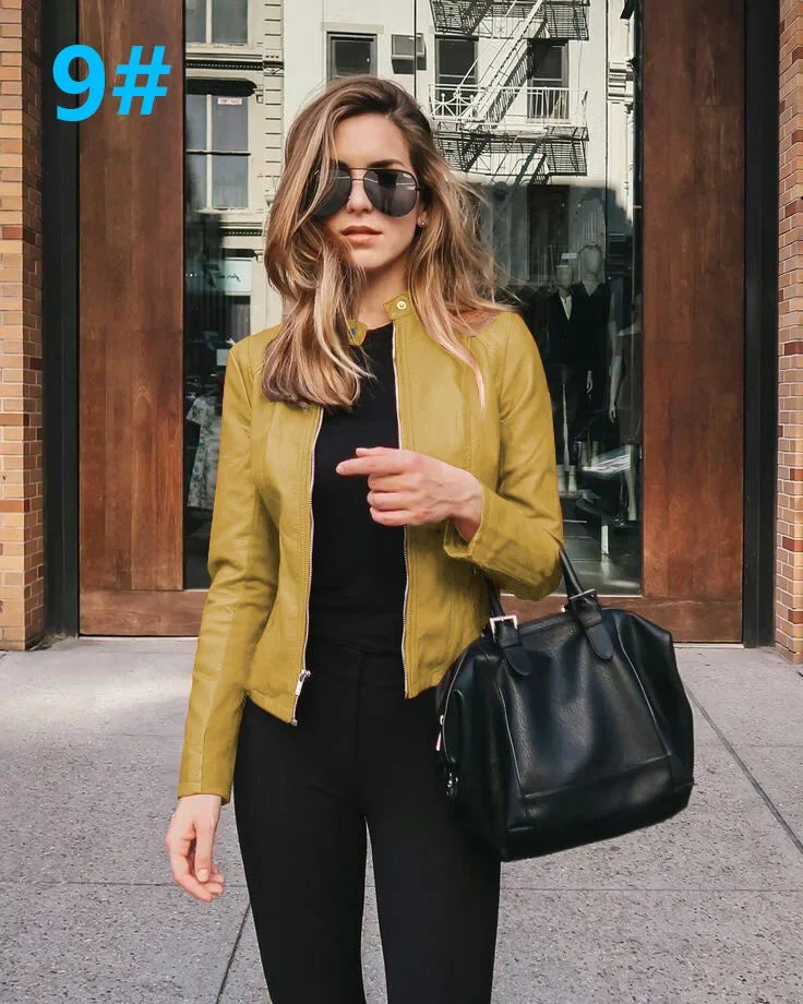 Belle Faux Leather Jacket