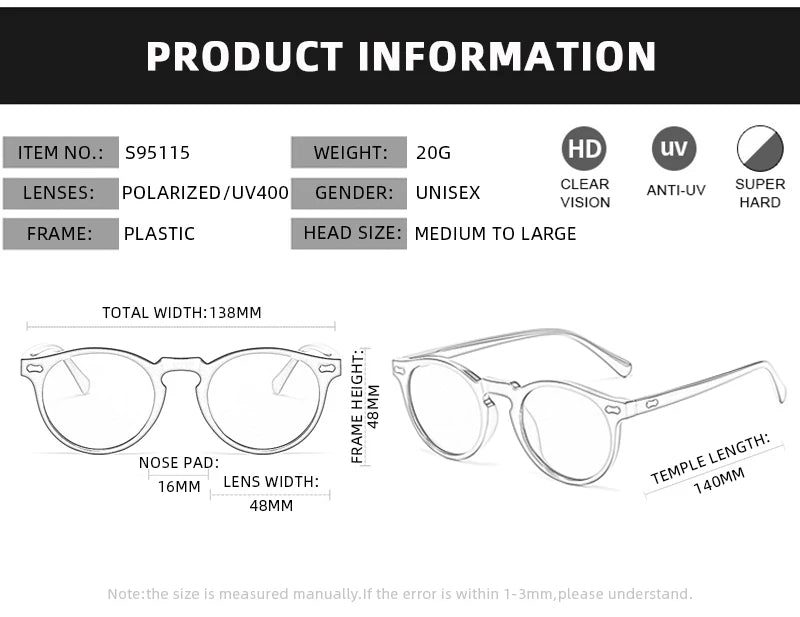 Fuqian Retro Sunglasses