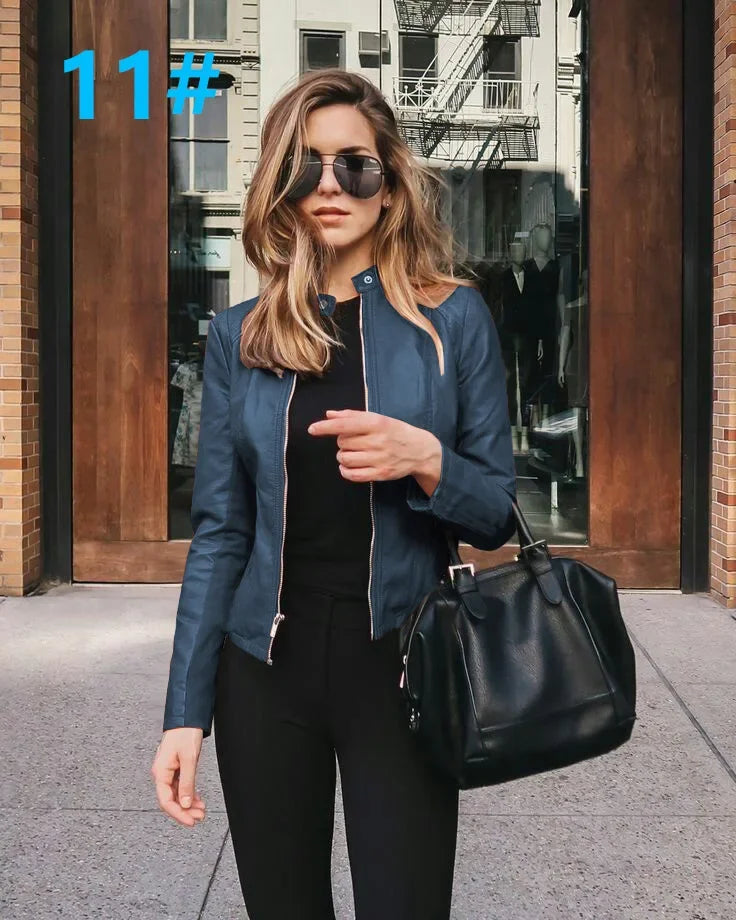 Belle Faux Leather Jacket