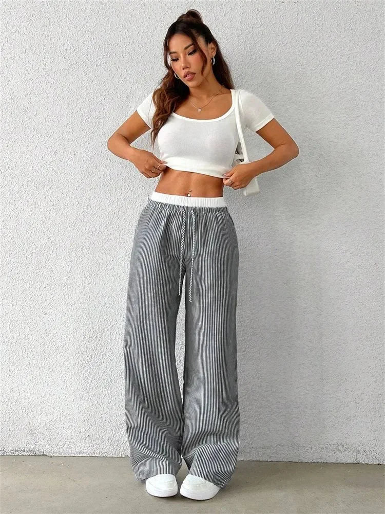 Mila Casual Striped Pants
