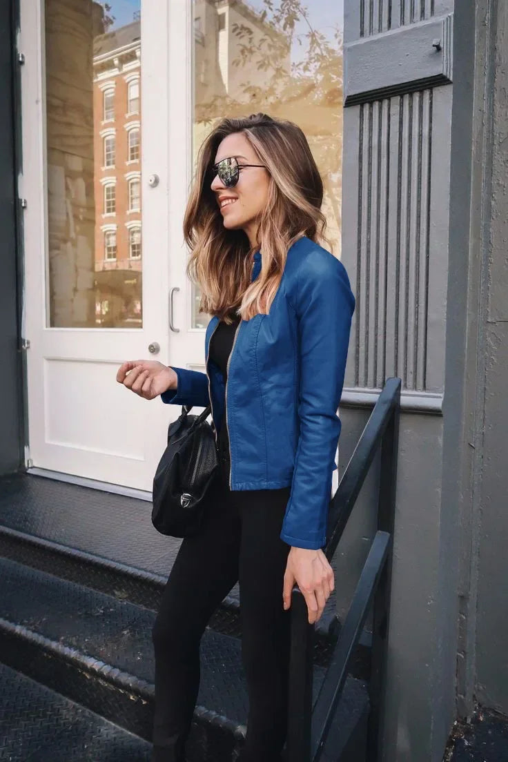 Belle Faux Leather Jacket