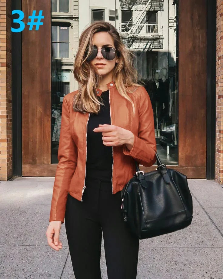 Belle Faux Leather Jacket