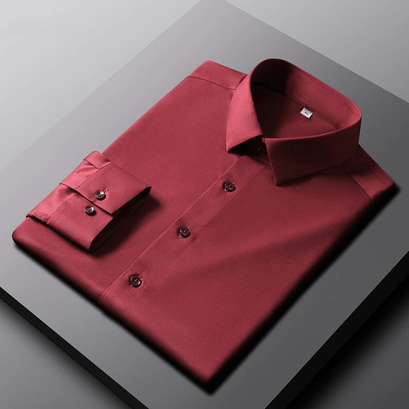 Men’s Non-Iron Wrinkle-Resistant Long Sleeve Shirt