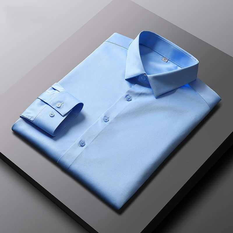 Men’s Non-Iron Wrinkle-Resistant Long Sleeve Shirt