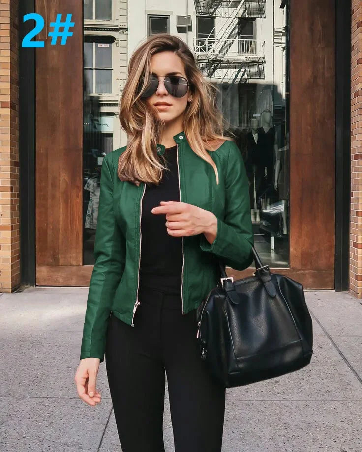 Belle Faux Leather Jacket