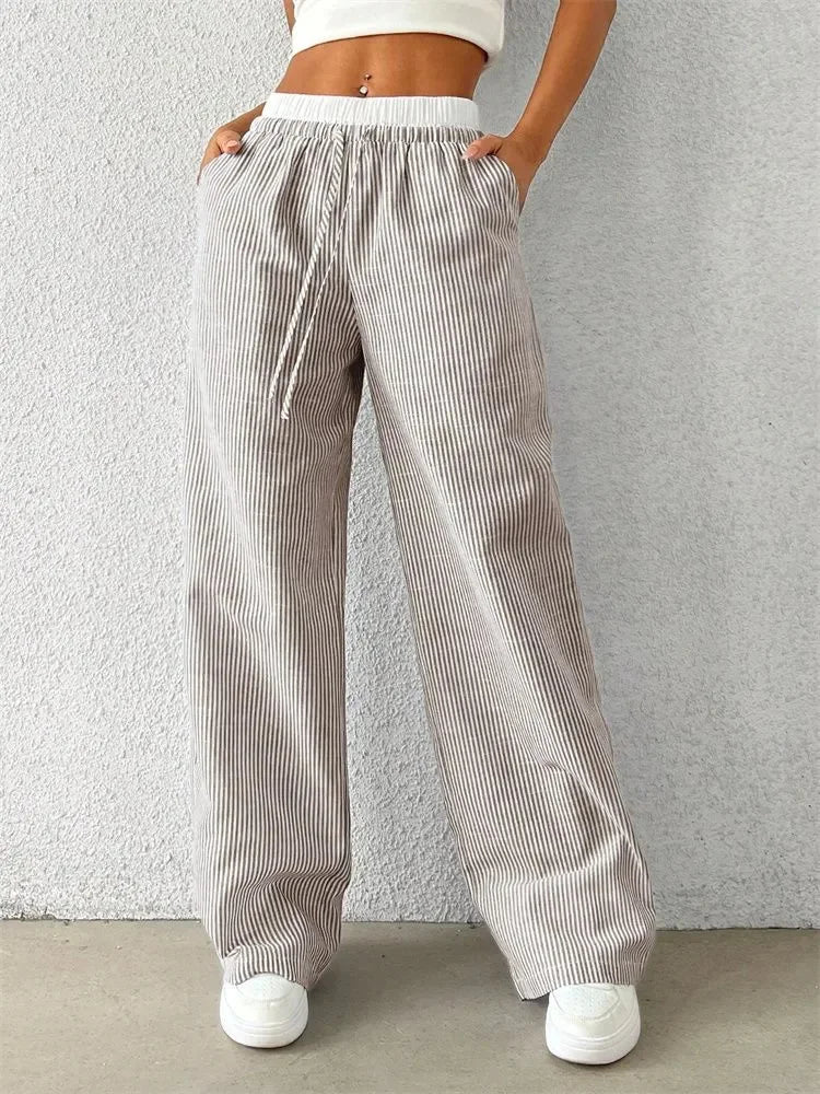 Mila Casual Striped Pants