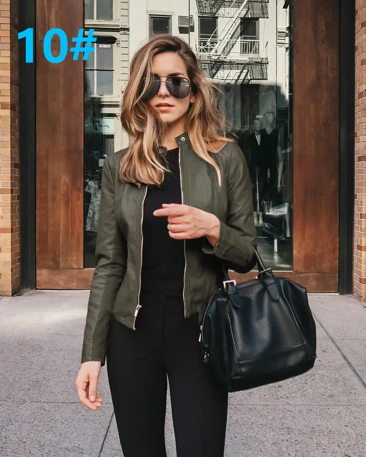 Belle Faux Leather Jacket