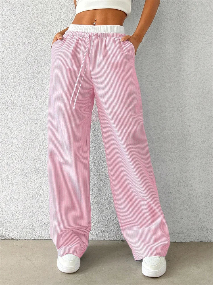 Mila Casual Striped Pants