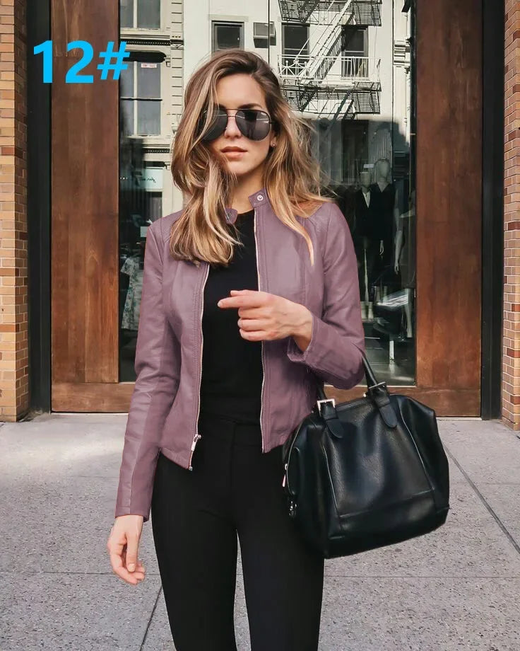 Belle Faux Leather Jacket