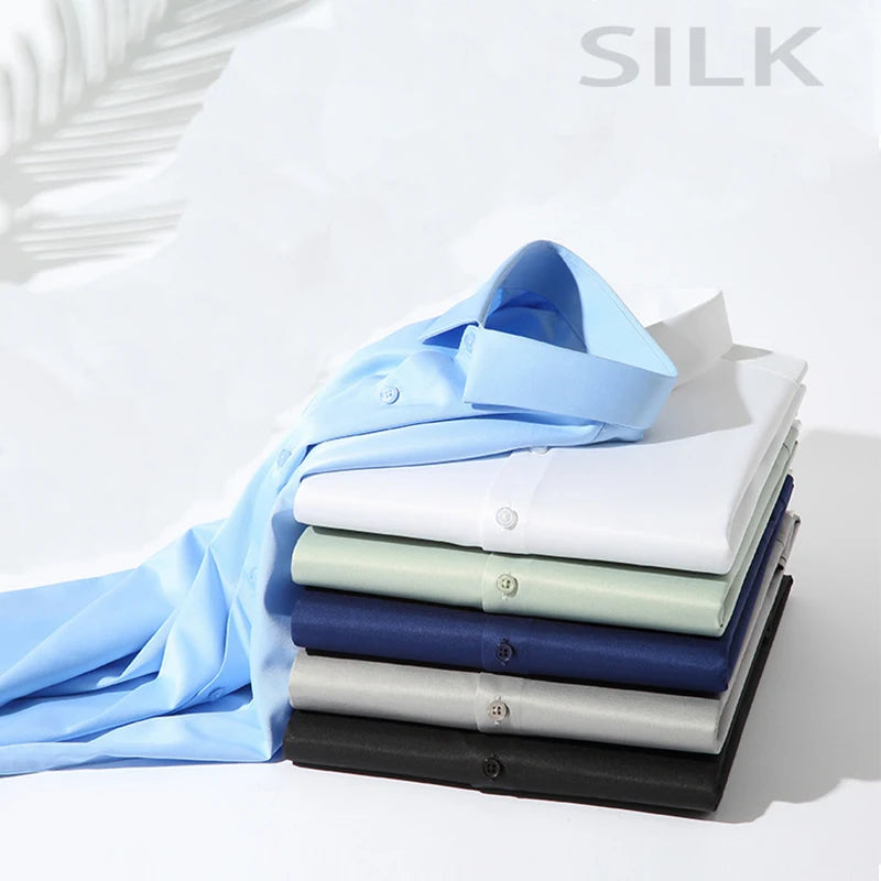 Men’s Non-Iron Wrinkle-Resistant Long Sleeve Shirt