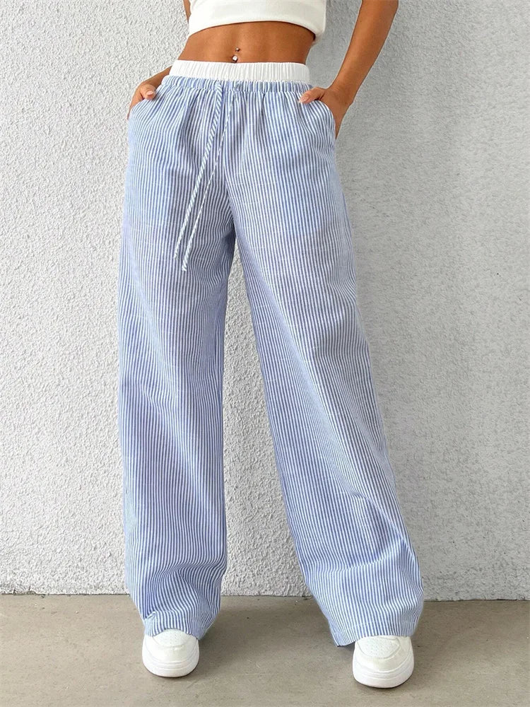 Mila Casual Striped Pants