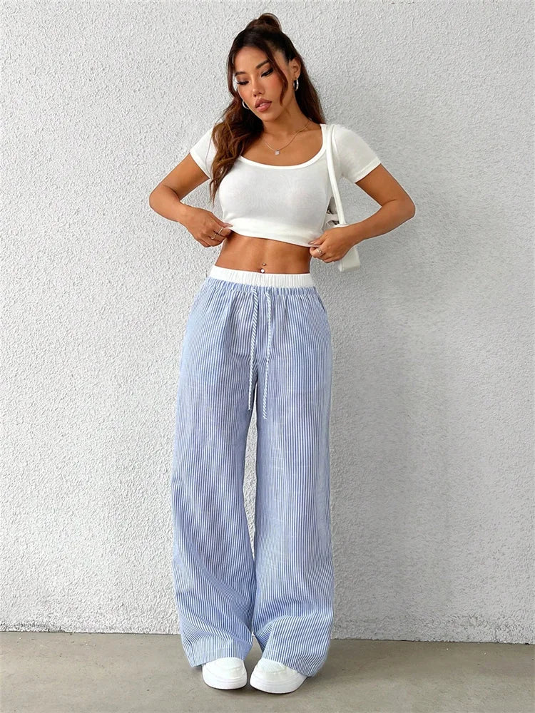 Mila Casual Striped Pants