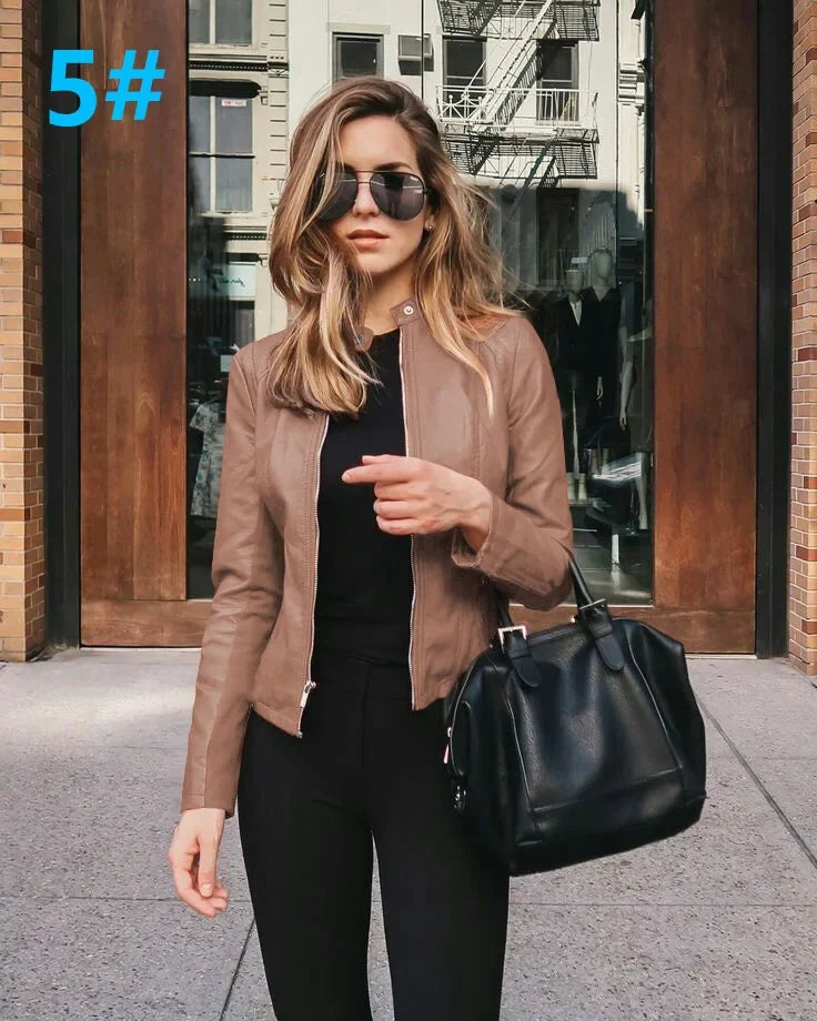 Belle Faux Leather Jacket