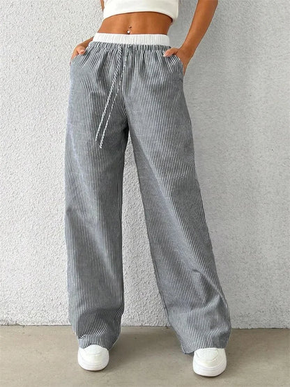 Mila Casual Striped Pants