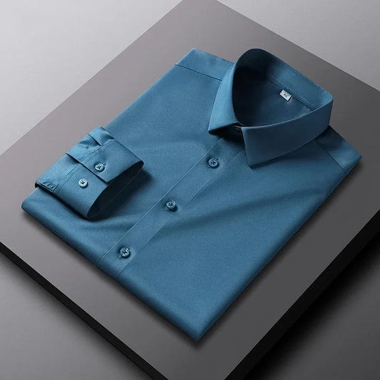 Men’s Non-Iron Wrinkle-Resistant Long Sleeve Shirt