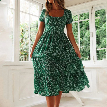 Vintage Bloom Maxi Dress