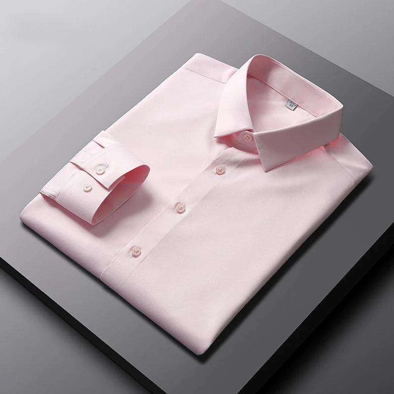 Men’s Non-Iron Wrinkle-Resistant Long Sleeve Shirt