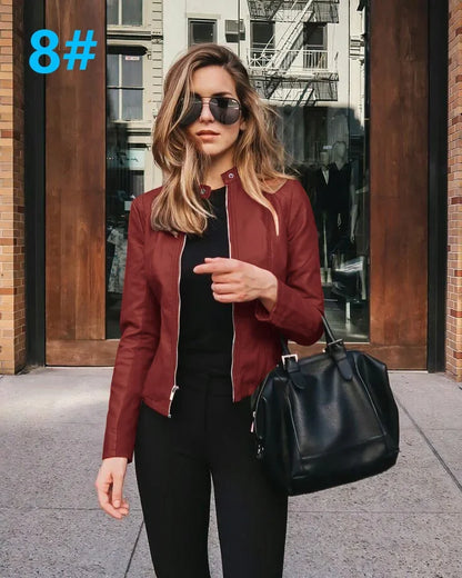Belle Faux Leather Jacket