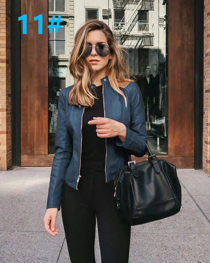 Belle Faux Leather Jacket