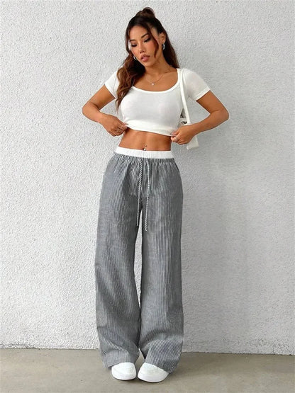 Mila Casual Striped Pants
