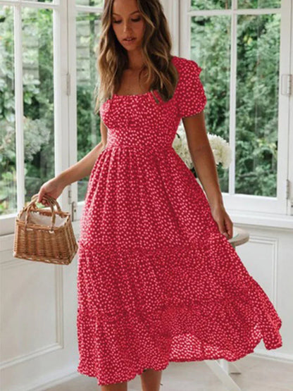 Vintage Bloom Maxi Dress