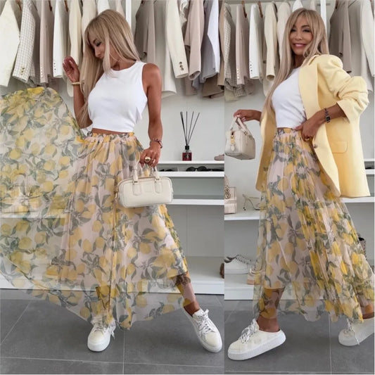 Lemon Bloom Skirt