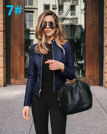 Belle Faux Leather Jacket