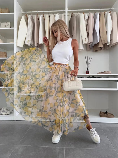 Lemon Bloom Skirt