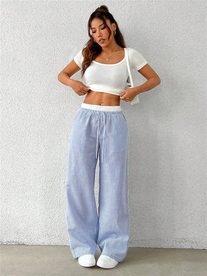 Mila Casual Striped Pants