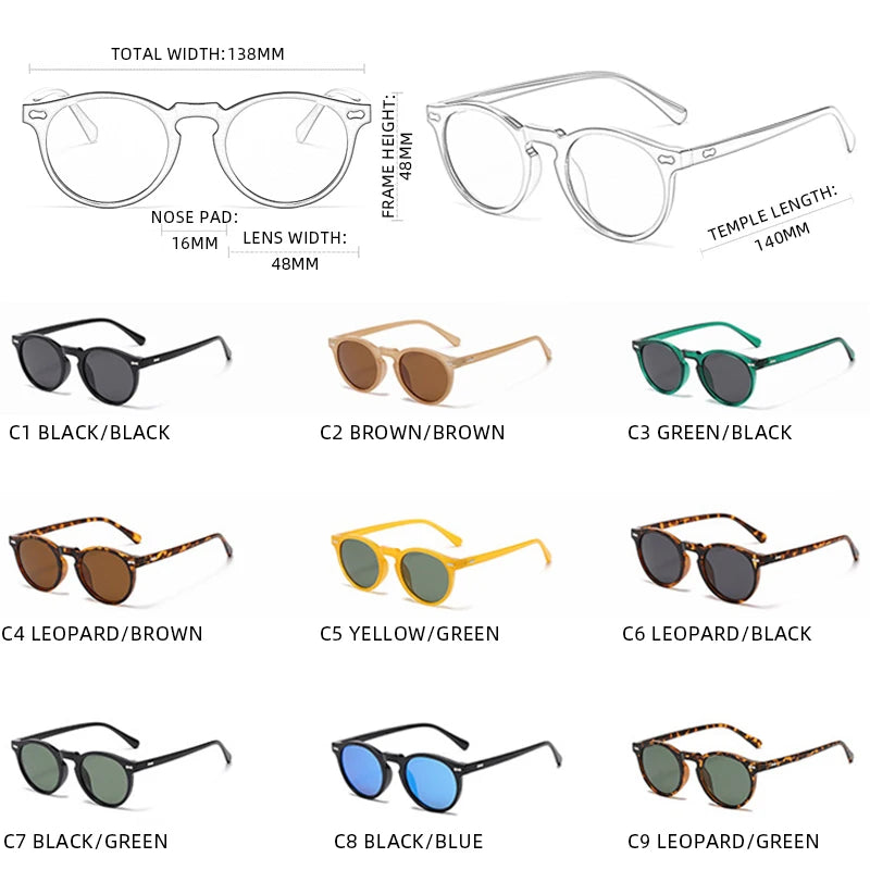 Fuqian Retro Sunglasses